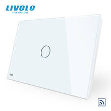 LIVOLO US C9 Standard  Wall Touch Light Switch,with LED indicator, remote wireless control,Ivory Glass Panel 2024 - buy cheap