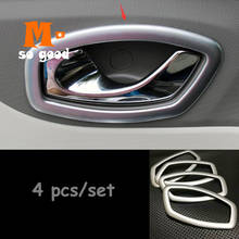 ABS Matte For Renault Captur 2013 2014 2015 2016 inner door built handle bowl frame lamp cover trim Car Styling Accessories 4pcs 2024 - buy cheap