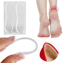 Adesivo de gel antiderrapante feminino, adesivo de silicone cristal para sapato de salto alto, almofada para cuidados com as patas, 1 par 2024 - compre barato