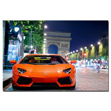 Aventador supercar cartaz da lona pintura para decoração de casa parede arte fotos para sala estar 2024 - compre barato