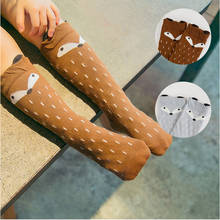 1Pair Cute Cartoon Fox Baby Socks Knee High Winter Girls Boys Toddler Soft Cotton Sock Owl Bear Animal Infant Socks Kids 0-3 Y 2024 - buy cheap