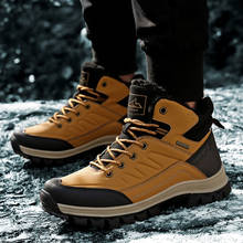 Nova chegada inverno pro-sapatos de caminhada ao ar livre de montanha para homens mulher adicionar pele caminhadas botas de caminhada caminhada quente calçado de trekking 2024 - compre barato