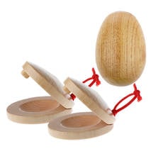 Деревянный шейкер с кастрюлями, музыкальный инструмент, погремушка, игрушки для дошкольного обучения 2024 - купить недорого