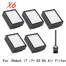 Моющиеся фильтры для пылесоса iRobot Roomba i7 + E5 E6 Series i7 Plus E 5 E 6, 5 шт. 2024 - купить недорого