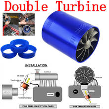 Cargador Turbo de doble turbina F1-Z, ventilador Ahorrador de Combustible de Gas, supercargador de coche 2024 - compra barato