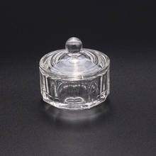 Taza de cristal transparente de alta calidad para decoración de uñas, recipiente de varios tamaños, soporte para polvo acrílico y líquido, 1 unidad 2024 - compra barato