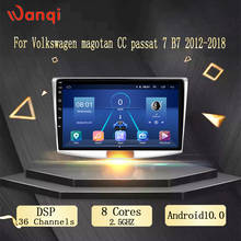10.1 Inch Wanqi 10. 0 car GPS Navigation for Volkswagen Magotan CC passat 7 B7 2012 2013 2014 2015-2018 Multimedia Radio Player 2024 - buy cheap