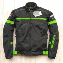 Hot Selling Summer Mesh Jackets For Kawasaki Motorbike MTB ATV Bike Riding Men's Black Green Jacket With Protector 2024 - buy cheap