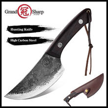 Grandsharp Forged Butcher Knife 5.5 Inch High Clad Steel Boning Hunting Camping Knife Tools Handmade Chef Knives Cleaver Knife 2024 - buy cheap