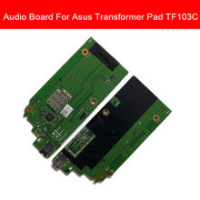 Porta de fone de ouvido e placa de entrada flexível, para asus transfermor tf103c 2024 - compre barato