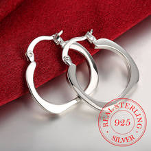 2021 New Free Shipping Authentic 925 Sterling Silver Small Earring Hoops For European Women Earrings Jewelry 2024 - buy cheap
