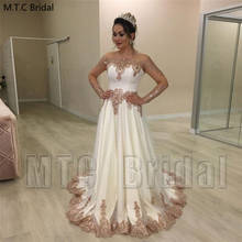 Shiny Ivory Long Sleeves Prom Dresses With Lace See Though Off The Shoulder Plus Size Women Pageant Dress Robe De Soiree 2024 - buy cheap
