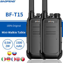 2PCS Baofeng  BF-T15 FRS Two Way Radio License-free 462-467Mhz  22CH VOX flashlight USB charging Portable Walkie Talkie Pofung 2024 - buy cheap