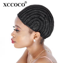 XCCOCO Black Cornrow Wig Caps For Making Wigs Net 6PCS Cheap Braided Wig Cap Weaving Lace Cap For Chrochet Braids Weaving Caps 2024 - buy cheap