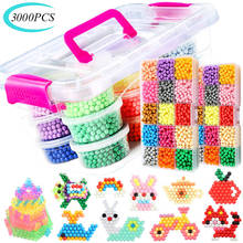 3000PCS Creative Multicolor Magic DIY Puzzle Beads Toys Water Spray Sticky Bead Set Handmade Educational Toys Gifts For Children 2024 - buy cheap
