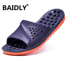 New Hot Summer Men Slippers Casual Water Shoes Non-slip Slides Bathroom Sandals Soft Sole Men Slides Shoes Plus Size 49 2024 - buy cheap