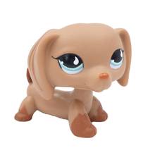 Магазин домашних животных милые игрушки настоящие Редкие #518 Wiener такса собака слеза голубые глаза Оригинальный мини шоколадный щенок 2024 - купить недорого