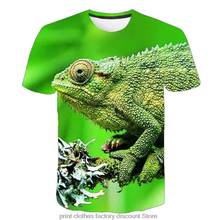 Reptile T-shirt Men/Women 3d Tshirt Lizard Print Short Sleeve Summer Tops Tees Fashion Tshirt Streetwear 3D Childern Clothing 2024 - buy cheap