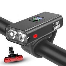 USB Rechargeable LED Bike Light Bicycle Headlight Flashlight 2400mAh Aluminum MTB Road Bicycle Front Lamp Light Bike Accessories 2024 - buy cheap