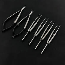 Instrumentos de cirurgia oftálmica microcirúrgica de 12.5cm, tesoura, porta-agulha, pinça de aço inoxidável 2024 - compre barato