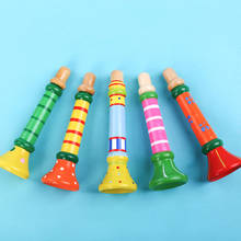 Деревянный Маленький рожок свисток Детская игрушка Детские музыкальные игрушки Музыкальные инструменты для детей рожок игрушка для детей подарок детские погремушки 2024 - купить недорого