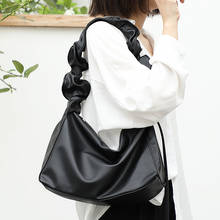 Корейские женские сумки на плечо, модные складные сумки-мессенджеры для женщин, большая вместительность, мягкая искусственная кожа, Дамская ручная сумка bolsa 2024 - купить недорого