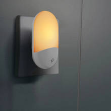Luz noturna led plug-in inteligente sensor de luz noite lâmpada dusk-to-dawn sensor de poupança de energia led luzes da noite quarto corredor lâmpada quente 2024 - compre barato