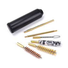 7 pçs/set Mão Haste Escova Tamanho de Bolso Kit De Limpeza de Pistola Para Pistolas Cal.38/357/9 Mm Ao Ar Livre Ferramentas de Limpeza 2024 - compre barato