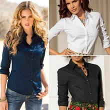 2021 New Fashion Blouse Shirt Women Work Wear Long Sleeve Tops Slim Women's Blouses Shirts Casual 2024 - buy cheap
