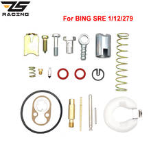 Zs racing-kit de reparo de motocicleta 12mm, conjunto de juntas para reparo e reconstrução do carburador bing sre 1/12/279, carb 2024 - compre barato