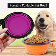 Pet Bowl Toy Silicone Dog Bowl Portable Outdoor Travel Pet Dog Bowl Feeder Collapsible Cat Pet Supplies Accessories 2024 - buy cheap