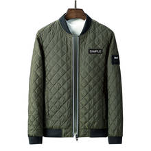 Приталенная однотонная мужская куртка-бомбер, весна-осень 2020, мужская куртка, брендовая Повседневная Мужская Классическая хлопковая куртка 2024 - купить недорого