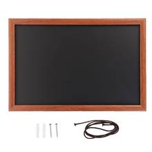 Rectangle Hanging Wooden Message Blackboard Chalkboard Wordpad Advertising Board 2024 - buy cheap