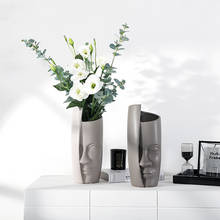 Human Face Nordic Vase Modern Decorative Vases For Interior Ceramic Flower Arrangement Container Flower Pot Room Home Decor 2024 - buy cheap