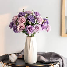 Ramo de flores artificiales para decoración de primavera y boda, peonías, 14 cabezas de flores, 1 unidad 2024 - compra barato