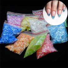 Nail Shell Paper Broken Glass Nails Glitter Dust Shell Effect Foil Art Trend Shattered Ice Mylar Paper Nail Art Decoration Tools 2024 - buy cheap