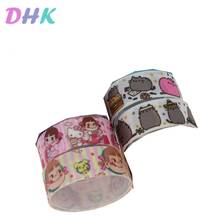 DHK 50yards Cartoon Cat Printed Grosgrain Ribbon Accessory Hairbow Headwear Decoration DIY Wholesale OEM S1230 2024 - buy cheap