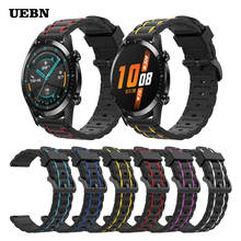 UEBN-Correa de silicona para reloj HUAWEI GT 2, pulsera de 42mm y 46mm, correa de reloj de repuesto para HONOR Magic Watch 2, 42 y 46mm 2024 - compra barato