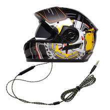Motorcycle Helmet Headset Speakers 3.5mm Headset Inline Control Earphones with Mic for Motorbike Helmet Intercom 2024 - buy cheap