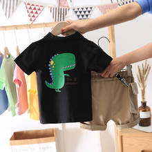 Summer Kids Sets Boys Fashion Cotton Sets Toddler Boy Clothes Dinosaur Printed PoLo Tops + Shorts Two-piece Children's Sets 2024 - buy cheap