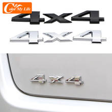 Adesivo de emblema para carro 4x4, 2 peças, 3d, carro, jeep, bmw, ford, nissan, audi, vw, honda, lada, chevrolet, acessórios 2024 - compre barato