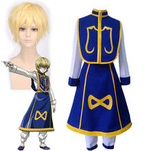 Anime Kurapika Cosplay Costume HUNTER x HUNTER Uniform Set Kurapika Wigs+Free Wig Cap Halloween Adult Party Costumes 2024 - buy cheap