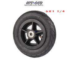 Motorcycle 6x1 1/4 tyre 150MM Scooter Inflation Wheel With Hub With Inner Tube Electric Scooter 6 Inch Pneumatic Tyres 2024 - buy cheap