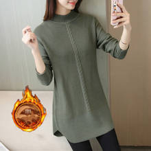 2022 Autumn Winter Thick Sweater Women Knitted Slim Pullover Sweater Long Sleeve Turtleneck Slim Jumper Soft Warm Femme Y14 2024 - buy cheap