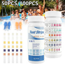 100/50pcs 6IN1 Multipurpose Chlorine PH Test Strips SPA Swimming Pool Water Tester Paper 2024 - buy cheap