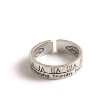 Etro anéis de prata esterlina 925, alta qualidade, para mulheres, números, joias finas, tailandesa, alérgica, personalidade, flecha, abertura 2024 - compre barato