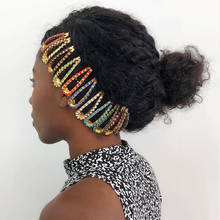 Glitter Colorful Rhinestone Snap Hair Clip Hairpins for Girls Unique Wedding Rainbow Crystal BB Hair Barrette Hair Accessories 2024 - buy cheap