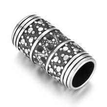  Stainless Steel Tube Beads Large Hole 8mm Polished Tubular Metal Bead Setting Accessories for DIY Bracelet Jewelry Making 2024 - buy cheap