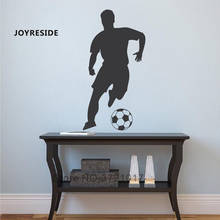 JOYRESIDE Boy Football Wall Sticker Sport Home Decoration Vinyl Wall Decals Soccer Athlete Sport Boy Rooms Art Wall Decor WM156 2024 - buy cheap