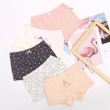5pcs Korean Princess Underwear for Girls Kids Breathable Boxers Teenage cotton Underpants Children Physiological Period Shorts 2024 - buy cheap